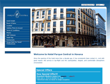 Tablet Screenshot of hotelparquecentral-cuba.com